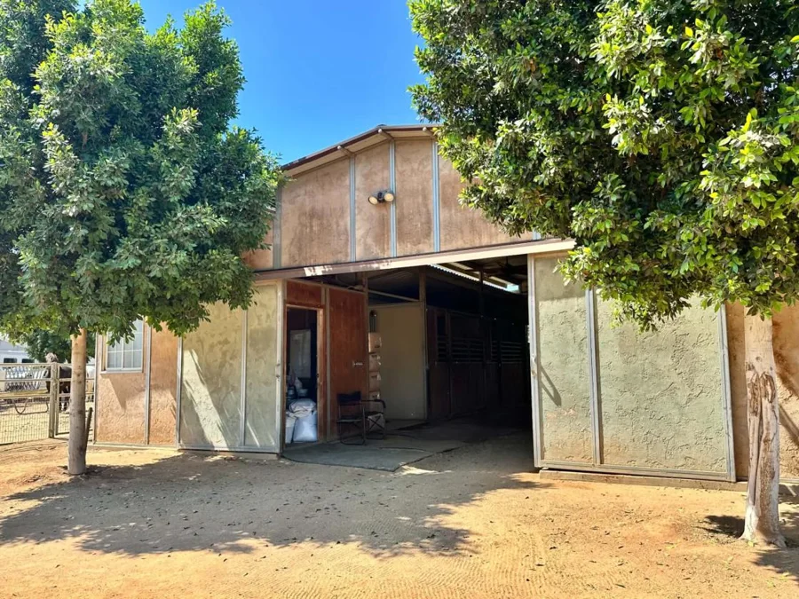 Barn with sliding doors