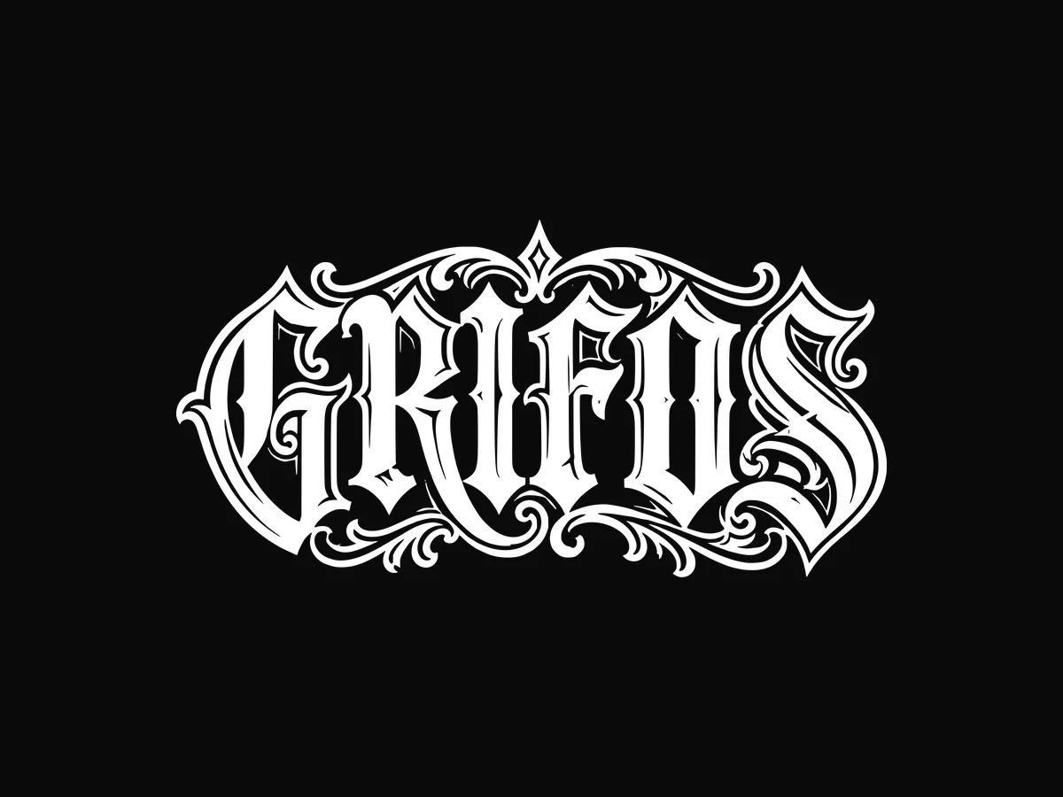 GRIFOS logo A, Old English