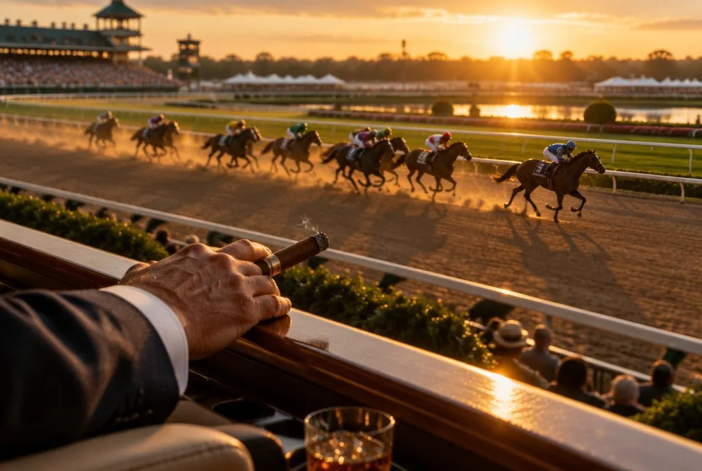 A horse track